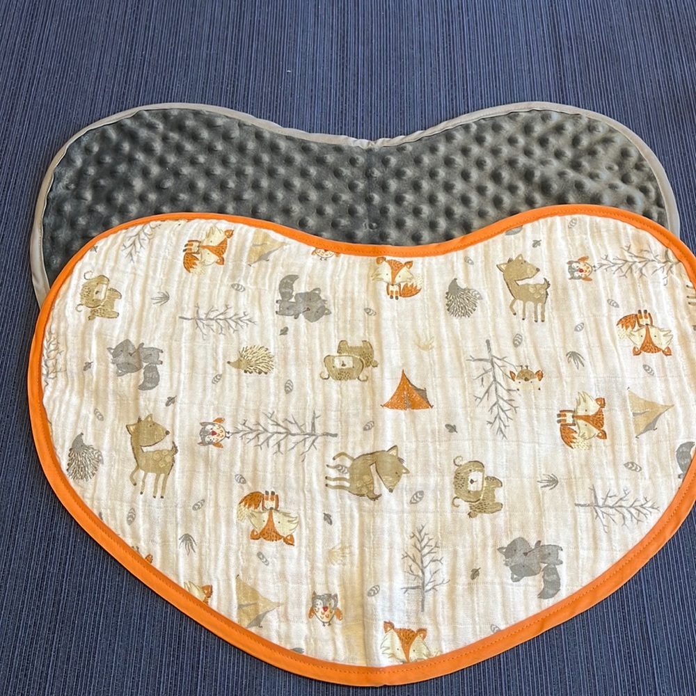 Woodland camp large baby burp cloth